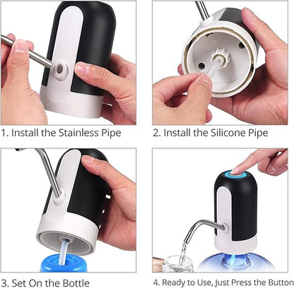 Automatic Water Bottle Pump Portable USB Charging– Effortless  Water Dispenser with One-Touch Operation